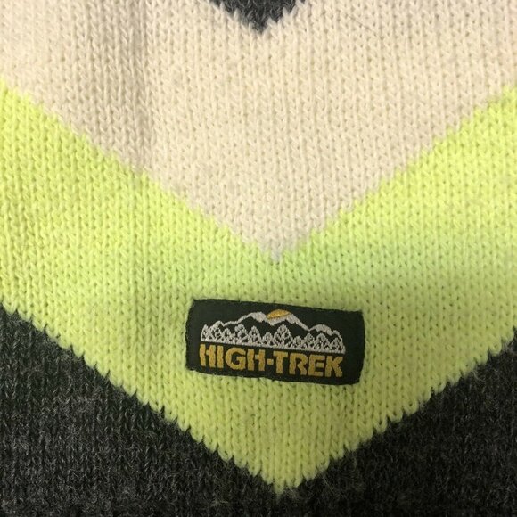 VTG North Country Eaton Neon L Men Wool Sweater - Picture 4 of 6